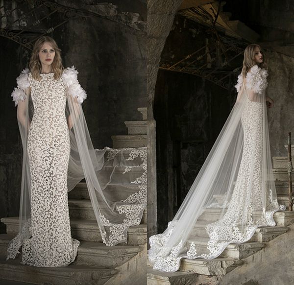 2020 tony ward wedding dresses with wrap jewel neck lace appliqued sweep train mermaid wedding gowns custom made plus size abiti da sposa, White
2020 tony ward wedding dresses with wrap jewel neck lace appliqued sweep train mermaid wedding gowns custom made plus size abiti da sposa, White