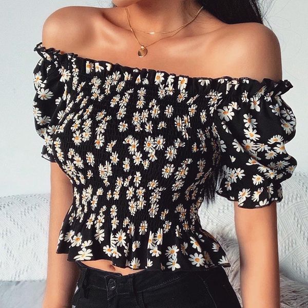 strapless off shoulder ruched blouse women summer floral print short sleeve shirt female holiday crop casual blusas new, White
strapless off shoulder ruched blouse women summer floral print short sleeve shirt female holiday crop casual blusas new, White