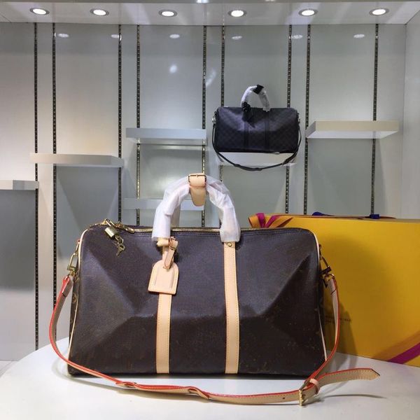 keepall 45 50 55 brand travel bags for men real leather women crossbody totes shoulder bag for ladies man 5 colors
keepall 45 50 55 brand travel bags for men real leather women crossbody totes shoulder bag for ladies man 5 colors