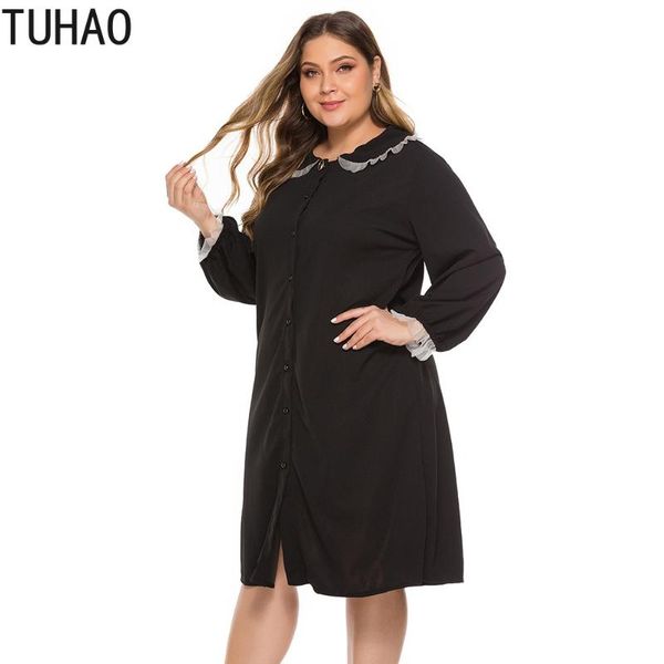 tuhao 2020 mom elegant women party dress black color plus size 4xl 3xl women's doll collar long-sleeved mid-length dress wm05, Black;gray
tuhao 2020 mom elegant women party dress black color plus size 4xl 3xl women's doll collar long-sleeved mid-length dress wm05, Black;gray