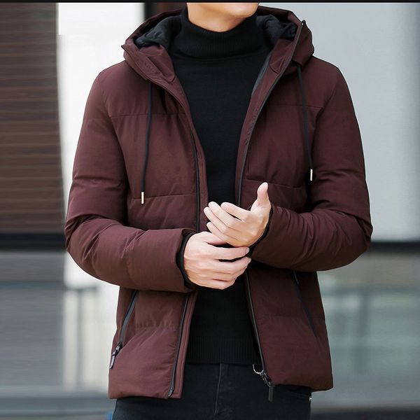 men autumn winter warm fashion parkas mid-length hoodie patchwork thickened cotton padded basical hooded parkas coat, Black
men autumn winter warm fashion parkas mid-length hoodie patchwork thickened cotton padded basical hooded parkas coat, Black