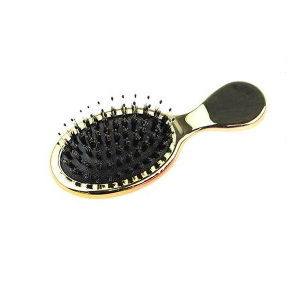 fashion natural boar bristle hairbrush mini handle massage comb anti-static hair scalp paddle brushes barber hair brush styling tool, Silver
fashion natural boar bristle hairbrush mini handle massage comb anti-static hair scalp paddle brushes barber hair brush styling tool, Silver