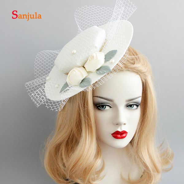 handmade flowers hats tulle pearls ivory bridal hats for wedding hair accessories fanscinators holloween party headpiece h355
handmade flowers hats tulle pearls ivory bridal hats for wedding hair accessories fanscinators holloween party headpiece h355