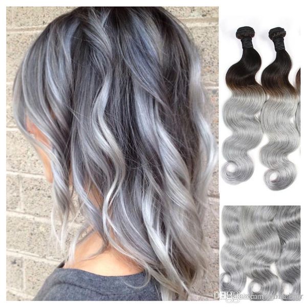 brazilian body wave 1b/grey omabre human hair bundles 3 pieces lot virgin human hair extensions 10 to 30 inch opp, Black
brazilian body wave 1b/grey omabre human hair bundles 3 pieces lot virgin human hair extensions 10 to 30 inch opp, Black