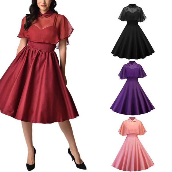women's fashion gorgeous vintage 1950s chiffon cloak backless two-piece cocktail formal wedding bridesmaid evening party dress, White;black
women's fashion gorgeous vintage 1950s chiffon cloak backless two-piece cocktail formal wedding bridesmaid evening party dress, White;black