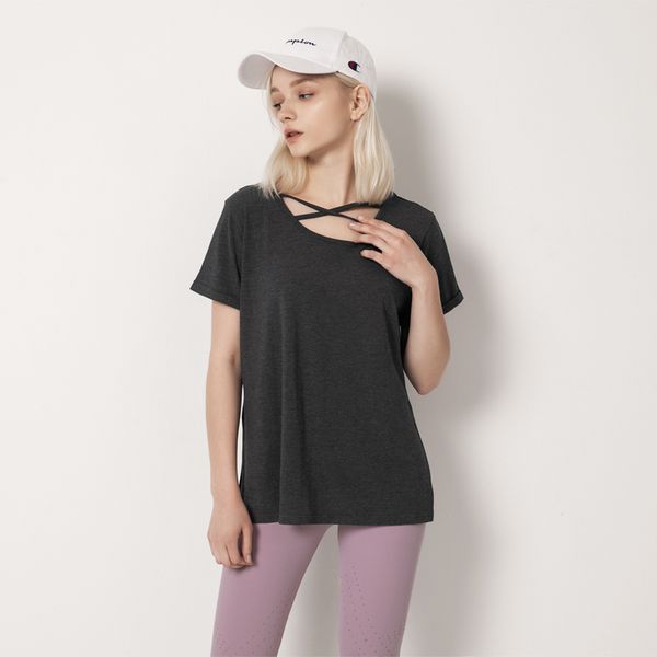 women's sports wear fitness clothes yoga shirts short sleeve gym woman loose sport shirts running female workout, White;red
women's sports wear fitness clothes yoga shirts short sleeve gym woman loose sport shirts running female workout, White;red