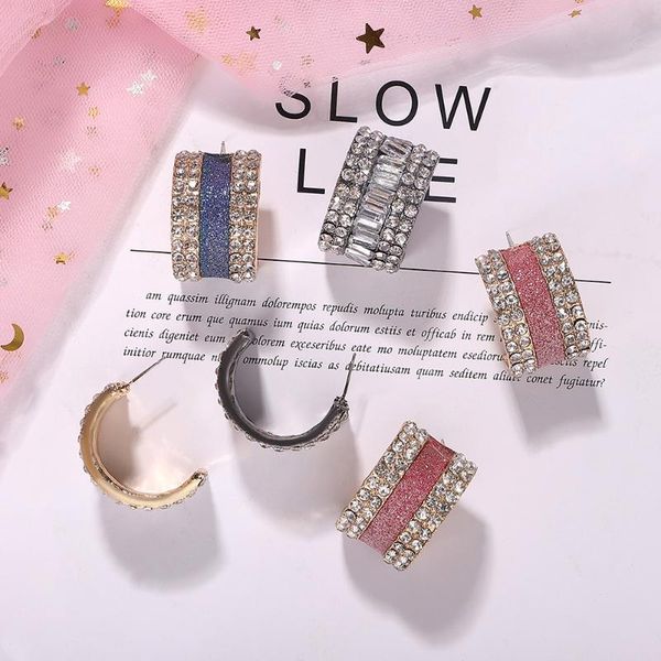 fashion crystal glass hoop earrings for women 2020 new statement color earring jewelry wedding birthday gifts creative accessory, Golden;silver
fashion crystal glass hoop earrings for women 2020 new statement color earring jewelry wedding birthday gifts creative accessory, Golden;silver