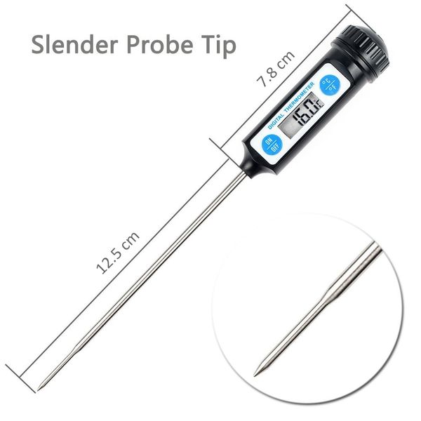 

electronic digital food thermometer cake candy fry bbq cooking meat temperature household kitchen thermometers with long probe