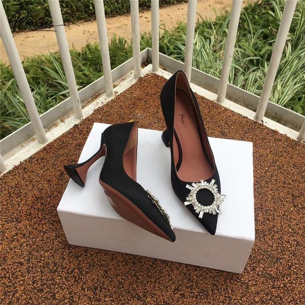 prowow new fashion black spring summer women pumps pointed toe slip on crystal thin high heel women pumps party shoes woman
prowow new fashion black spring summer women pumps pointed toe slip on crystal thin high heel women pumps party shoes woman