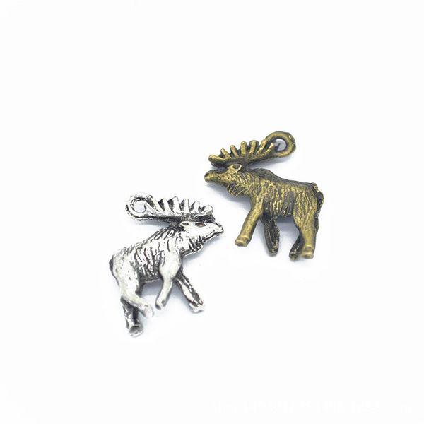 50pcs/pack elk charms diy jewelry making pendant fit bracelets necklaces earrings handmade crafts silver bronze charm, Bronze;silver
50pcs/pack elk charms diy jewelry making pendant fit bracelets necklaces earrings handmade crafts silver bronze charm, Bronze;silver