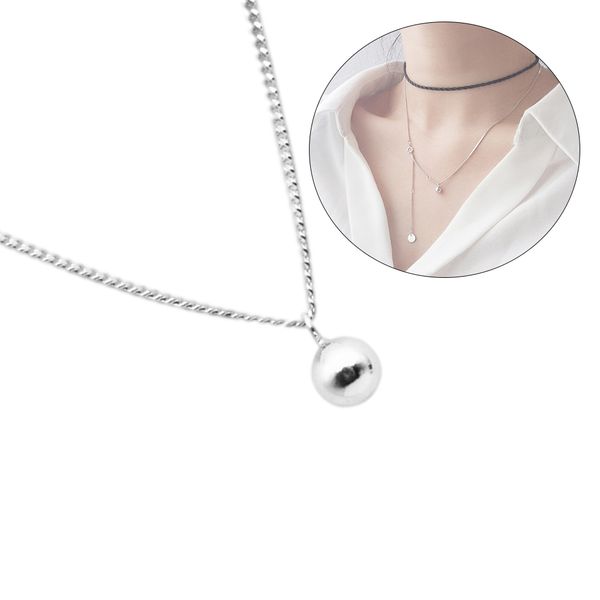 elegant necklace women durable simple pendant necklace jewelry accessories trendy for women girls lady gift, Silver
elegant necklace women durable simple pendant necklace jewelry accessories trendy for women girls lady gift, Silver