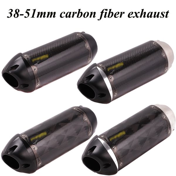 51mm motorcycle exhaust pipe cnc carbon fiber muffler for benelli trk 502 crf 230 s1000xr sv650 tmax cafe racer
51mm motorcycle exhaust pipe cnc carbon fiber muffler for benelli trk 502 crf 230 s1000xr sv650 tmax cafe racer