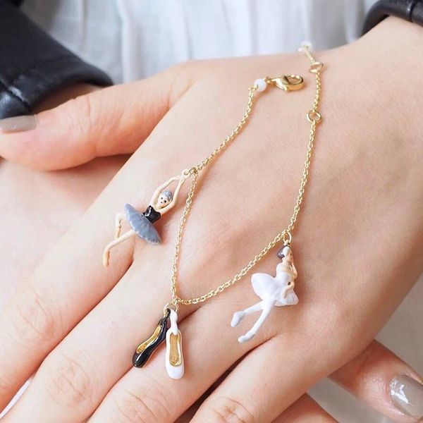 2018 handmade fashion designer amybaby ballerina girls womens enamel glaze bracelet luxury jewelry for party c19021601, Black
2018 handmade fashion designer amybaby ballerina girls womens enamel glaze bracelet luxury jewelry for party c19021601, Black