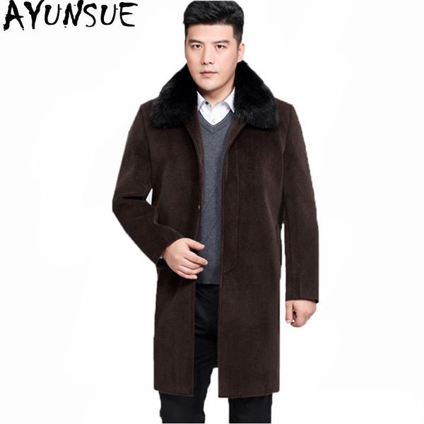 ayunsue faux fur collar man jacket winter men's wool coat plus size 4xl mens wool overcoat padded jackets abrigo hombre wxf494, Black
ayunsue faux fur collar man jacket winter men's wool coat plus size 4xl mens wool overcoat padded jackets abrigo hombre wxf494, Black