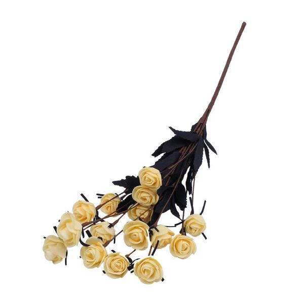 1 bouquet 15 heads artificial flower simulation rose fake silk flower for home wedding decoration(yellow)50cm
1 bouquet 15 heads artificial flower simulation rose fake silk flower for home wedding decoration(yellow)50cm