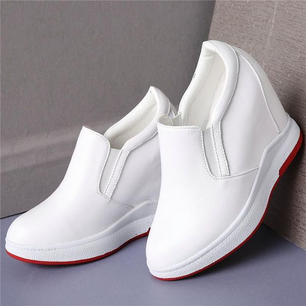 female casual shoes women genuine leather platform wedges high heel pumps shoes girls pointed toe travel trainers tennis, Black
female casual shoes women genuine leather platform wedges high heel pumps shoes girls pointed toe travel trainers tennis, Black