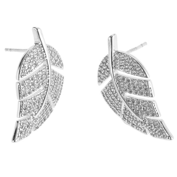 fashion simple silver rhinestone leaf women bridal jewelry holiday ear stud earrings, Golden
fashion simple silver rhinestone leaf women bridal jewelry holiday ear stud earrings, Golden