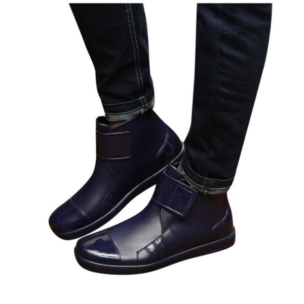 men short tube non-slip waterproof shoes rain boots fashion shoes fishing, Black
men short tube non-slip waterproof shoes rain boots fashion shoes fishing, Black