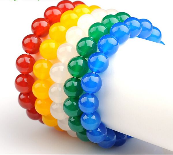 1028+++natural chalcedony bracelet exquisite all-match genuine colorful red yellow white green blue chalcedony bracelets, Black
1028+++natural chalcedony bracelet exquisite all-match genuine colorful red yellow white green blue chalcedony bracelets, Black