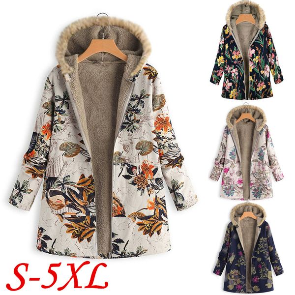 winter female jacket parka coat women's windbreaker warm outwear floral print hooded vintage oversize coats plus size outerwear, Black
winter female jacket parka coat women's windbreaker warm outwear floral print hooded vintage oversize coats plus size outerwear, Black