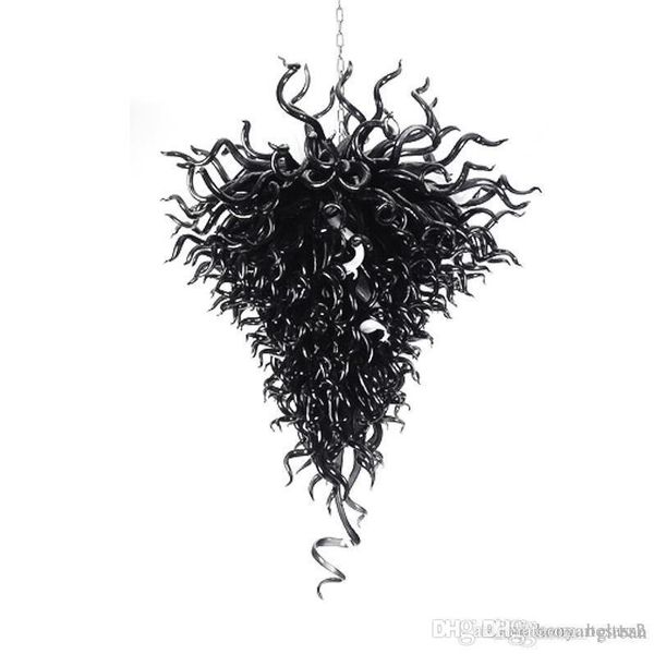 black color modern glass indoor lighting, pendant light hand blown led murano pendant lamps for living room bedroom hall kitchen
black color modern glass indoor lighting, pendant light hand blown led murano pendant lamps for living room bedroom hall kitchen