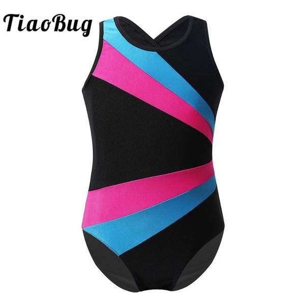 tiaobug kids one-piece ballet dancewear sleeveless color block flower petal shaped cutout unitards gymnastics leotards for girls, Black;red
tiaobug kids one-piece ballet dancewear sleeveless color block flower petal shaped cutout unitards gymnastics leotards for girls, Black;red