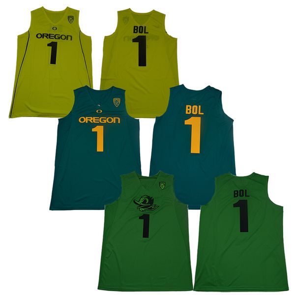 NCAA #1 Bol Bol Oregon Ducks College Basketball Jerseys Men Green Yellow Free Shipping S to XXL
NCAA #1 Bol Bol Oregon Ducks College Basketball Jerseys Men Green Yellow Free Shipping S to XXL