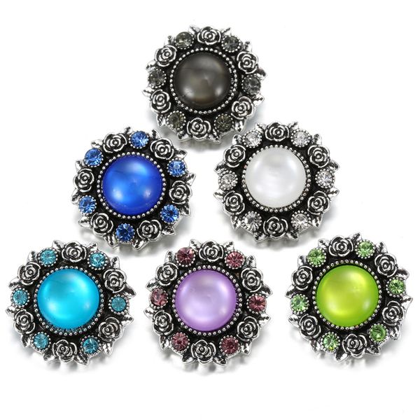 6pcs/lot new snap button jewelry 18mm rhinestone flower snap buttons metal charm fit 18mm leather silver bracelet necklace, Golden;silver
6pcs/lot new snap button jewelry 18mm rhinestone flower snap buttons metal charm fit 18mm leather silver bracelet necklace, Golden;silver