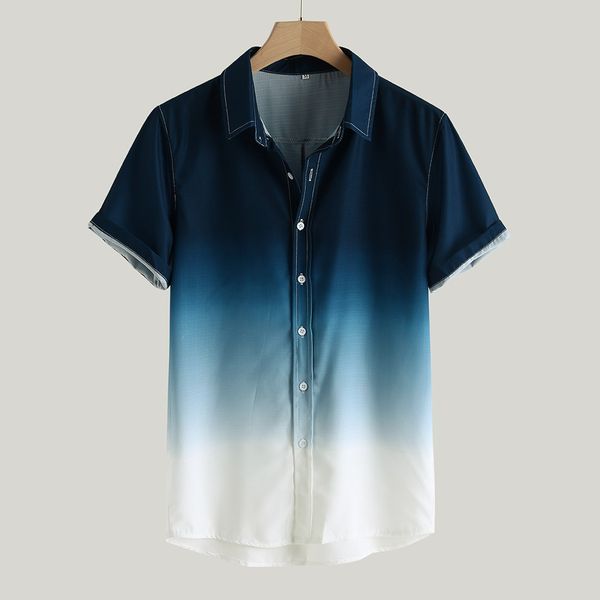 men gradient printed dress shirt casual shirts mens breathable collar streetwear short sleeve hanging dyed gradient shirts 2020, White;black
men gradient printed dress shirt casual shirts mens breathable collar streetwear short sleeve hanging dyed gradient shirts 2020, White;black