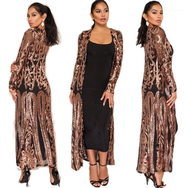 cardigan long sleeve see throuth cape fashion coats with embroidery summer womens sequins, Black
cardigan long sleeve see throuth cape fashion coats with embroidery summer womens sequins, Black