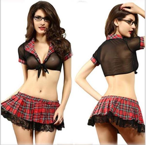 women lingerie erotic costumes lenceria school cosplay student uniform products girl halloween outfit fancy dress, Black;red
women lingerie erotic costumes lenceria school cosplay student uniform products girl halloween outfit fancy dress, Black;red