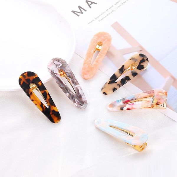 cute style acrylic hair clip for girls women water drop shape leopard marble textured geometric duckbill barrette hairpin hair accessories, Slivery;white 
cute style acrylic hair clip for girls women water drop shape leopard marble textured geometric duckbill barrette hairpin hair accessories, Slivery;white
