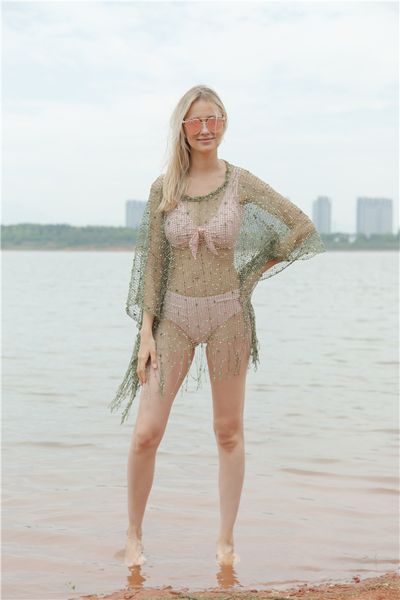 new fashion summer beach sequins, tassel cloaks, mesh eyes, sexy, hollow bikini , sun shawl, Blue;gray
new fashion summer beach sequins, tassel cloaks, mesh eyes, sexy, hollow bikini , sun shawl, Blue;gray