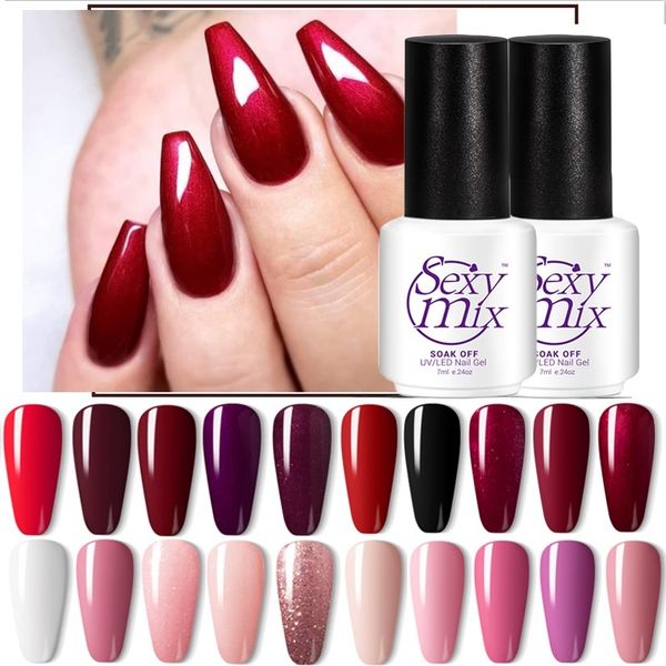 sexymix 120 colors nail art gel polish soak off shiny led gel nail lacquer semi permanent nude color series uv varnish, Red;pink
sexymix 120 colors nail art gel polish soak off shiny led gel nail lacquer semi permanent nude color series uv varnish, Red;pink