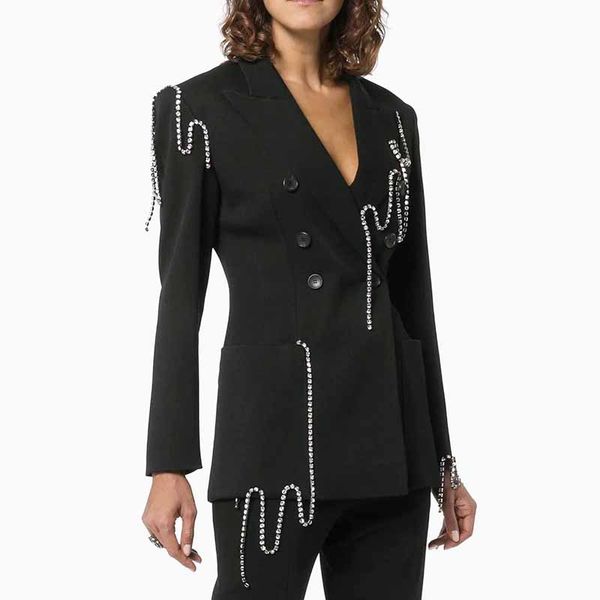 yalee new fashion 2019 summer autumn notched long sleeve one button pocket rhinestone chain tassel loose single suit women a818, White;black
yalee new fashion 2019 summer autumn notched long sleeve one button pocket rhinestone chain tassel loose single suit women a818, White;black