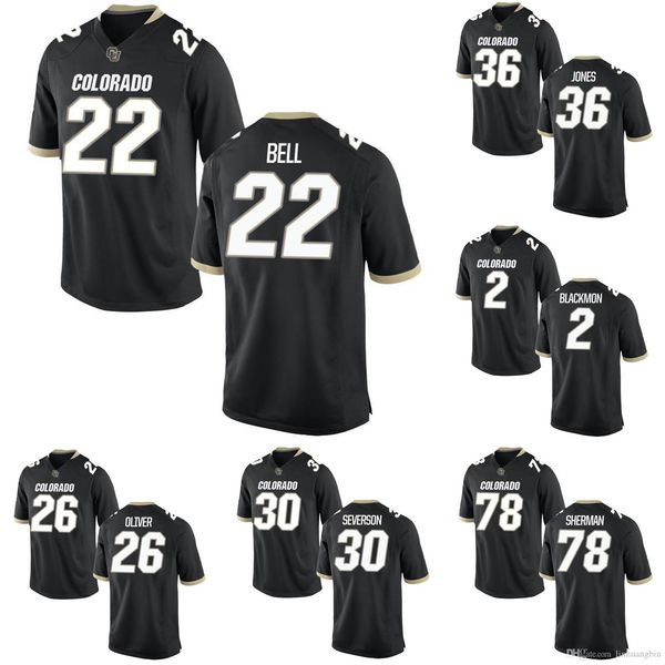 akil jones stitched men's colorado buffaloes ryan severson ronnie blackmon maurice bell isaiah oliver college football jersey, Black
akil jones stitched men's colorado buffaloes ryan severson ronnie blackmon maurice bell isaiah oliver college football jersey, Black