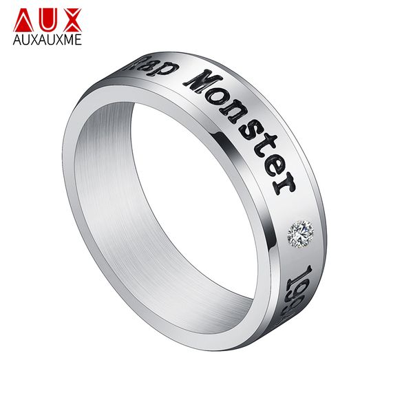 auxauxme titanium steel rap monster zircon rings gold wedding promise ring for women men engagement jewelry gift, Golden;silver
auxauxme titanium steel rap monster zircon rings gold wedding promise ring for women men engagement jewelry gift, Golden;silver