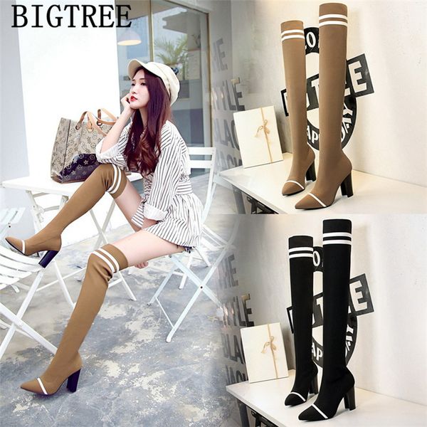knitting thigh high boots bigtree shoes over the knee boots high heel heels shoes woman valentine 296-1, Black
knitting thigh high boots bigtree shoes over the knee boots high heel heels shoes woman valentine 296-1, Black