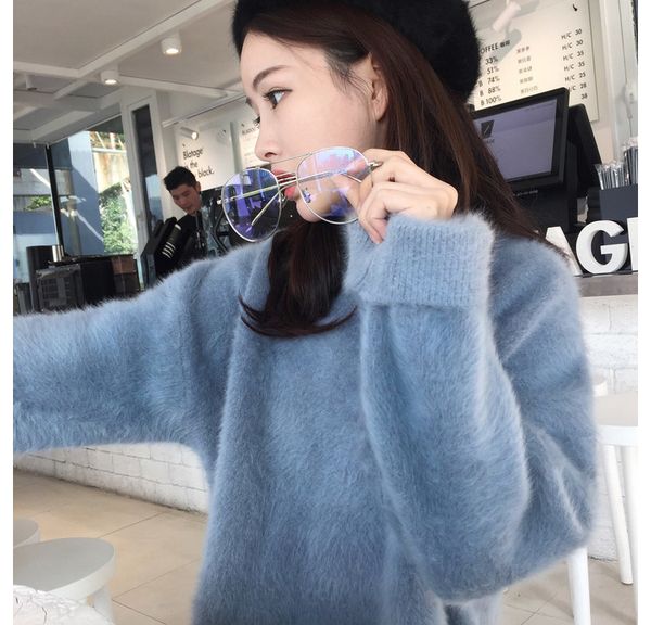 2019 women ladies sweaters and pullovers pure 100% mink cashmere knitted turtleneck sweater pullover z074, White;black
2019 women ladies sweaters and pullovers pure 100% mink cashmere knitted turtleneck sweater pullover z074, White;black