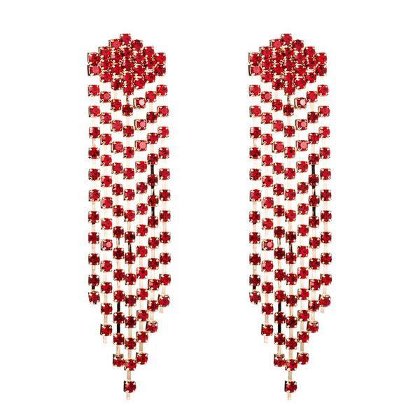 fashion lady's rhinestone gems chain tassel dangle earrings jewelry girl's party dress statement earrings accessories, Silver
fashion lady's rhinestone gems chain tassel dangle earrings jewelry girl's party dress statement earrings accessories, Silver
