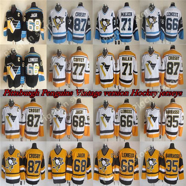 men's pittsburgh penguins ccm vintage jerseys 71 maklin 87 crosby 66 lemieux 77 coffey 35 barrasso 68 jagr 19 trottier hockey jersey, Black;red
men's pittsburgh penguins ccm vintage jerseys 71 maklin 87 crosby 66 lemieux 77 coffey 35 barrasso 68 jagr 19 trottier hockey jersey, Black;red