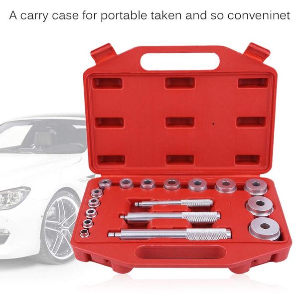 17 pcs car wheel bearing races seals bush driver master tool set aluminum axle repair tool motorbikes auto bearings or seals
17 pcs car wheel bearing races seals bush driver master tool set aluminum axle repair tool motorbikes auto bearings or seals