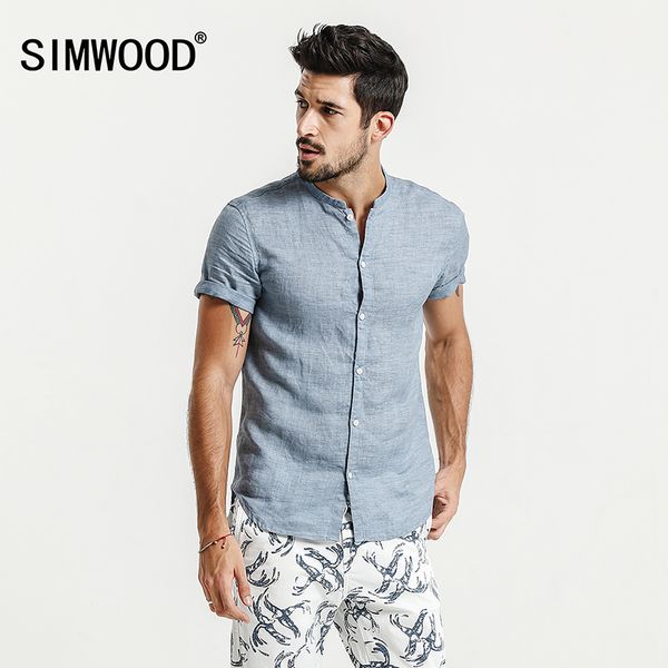 simwood 2017 casual shirts men summer short sleeve 100% pure ramie cool breathable plus size brand clothing cd017006, White;black
simwood 2017 casual shirts men summer short sleeve 100% pure ramie cool breathable plus size brand clothing cd017006, White;black