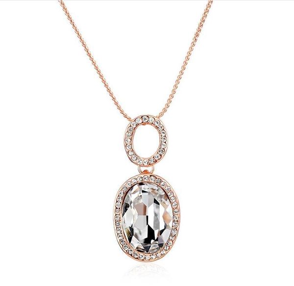 fashion jewelry double-circle elliptic crystal necklace pendant necklace women gold chain, Golden;silver
fashion jewelry double-circle elliptic crystal necklace pendant necklace women gold chain, Golden;silver