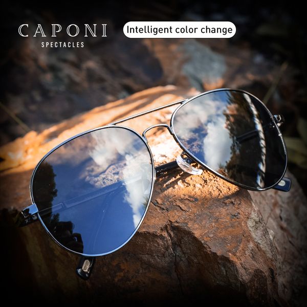 caponi avation sun glasses for men alloy day and night pchromic sunglasses polarized pilot uv protection shades male bs3104, White;black
caponi avation sun glasses for men alloy day and night pchromic sunglasses polarized pilot uv protection shades male bs3104, White;black