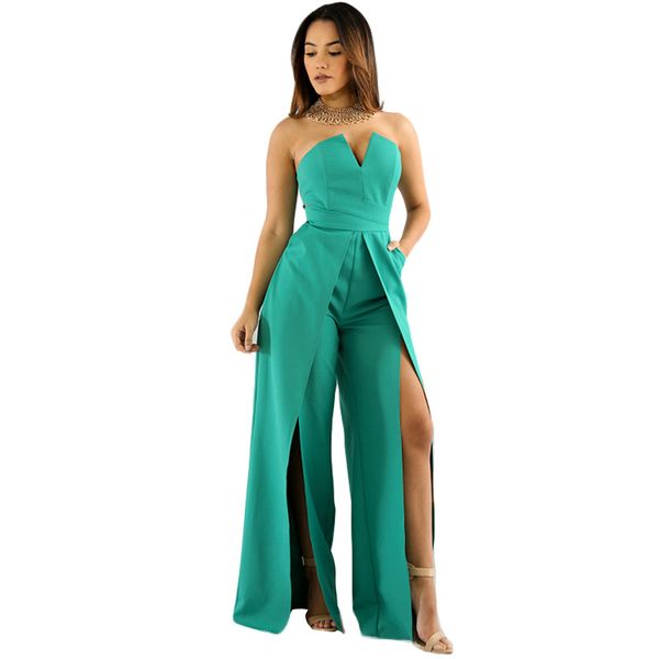 fashion nightclub green jumpsuit women bodycon girls romper strapless streetwear slit long jumpsuits backless solid slim, Black;white
fashion nightclub green jumpsuit women bodycon girls romper strapless streetwear slit long jumpsuits backless solid slim, Black;white
