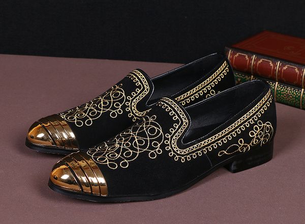 personality trend metal round toe boat shoes hair stylist loafers shoes black printed leather
personality trend metal round toe boat shoes hair stylist loafers shoes black printed leather