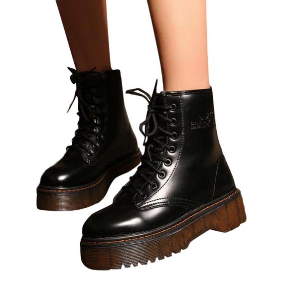 women snow boots retro style cotton boots lace-up non-slip thick heel knight super quality botas mujer chaussures, Black
women snow boots retro style cotton boots lace-up non-slip thick heel knight super quality botas mujer chaussures, Black