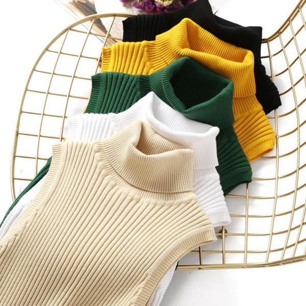 new women girl winter sleeveless pullover knitted turtleneck sweaters knitwear elegant outwear jumpers, White;black
new women girl winter sleeveless pullover knitted turtleneck sweaters knitwear elegant outwear jumpers, White;black