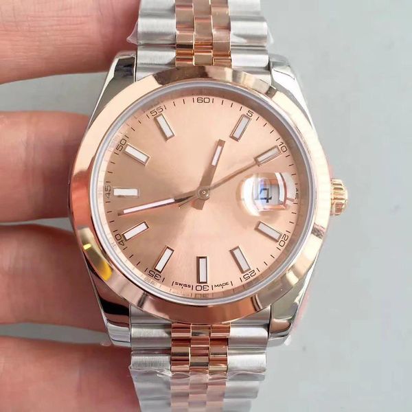 Роскошные часы Just 41MM циферблат из 18-каратного розового золота внешнее кольцо гладкие автоматические механические часы Юбилейный ремешок с сапфировым зеркалом складной пряжкой AAA qua
Роскошные часы Just 41MM циферблат из 18-каратного розового золота внешнее кольцо гладкие автоматические механические часы Юбилейный ремешок с сапфировым зеркалом складной пряжкой AAA qua